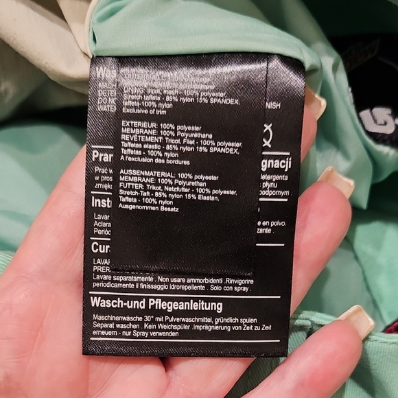 Burton Dry Ride Mountain Dew Collection Mint Green Snowboard Pants - Picture 14 of 16